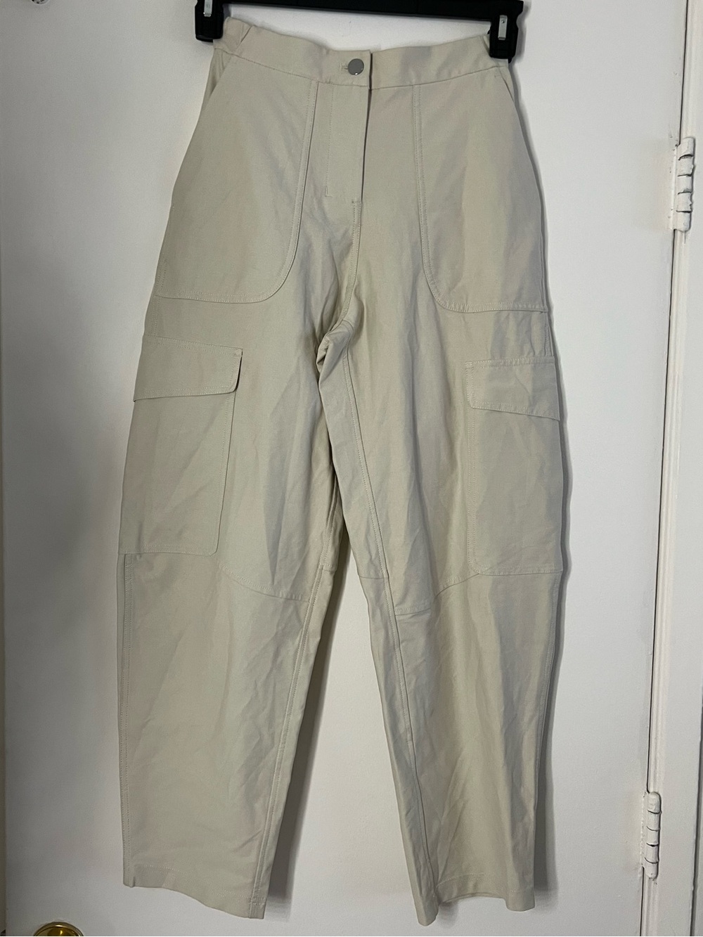 Lululemon Off White Cropped Cargo Pants